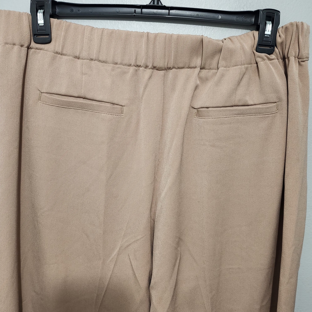 NIC+ZOE Women's Tan Wide Leg Pants - Picture 7 of 8